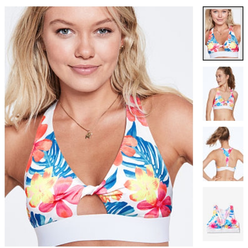 🌼PINK Gym to Swim Sports Bra Bikini🌼
